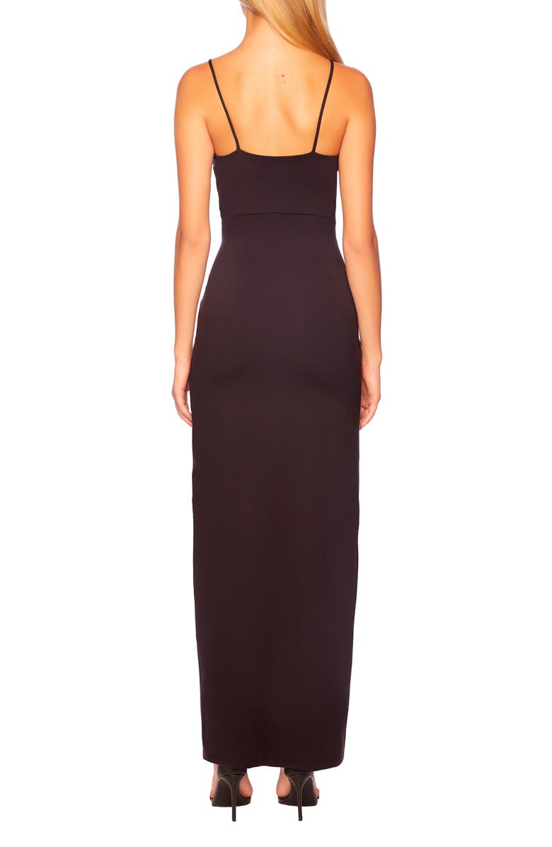 Susana Monaco Wrap Front Side Slit Maxi Dress, Alternate, color, 