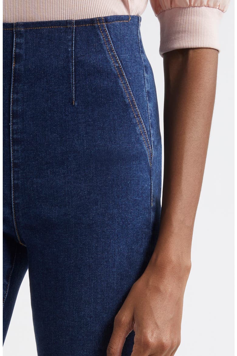 Carson Off-Duty High Waist Ankle Flare Jeans, Alternate, color, BRIGHT BLUE