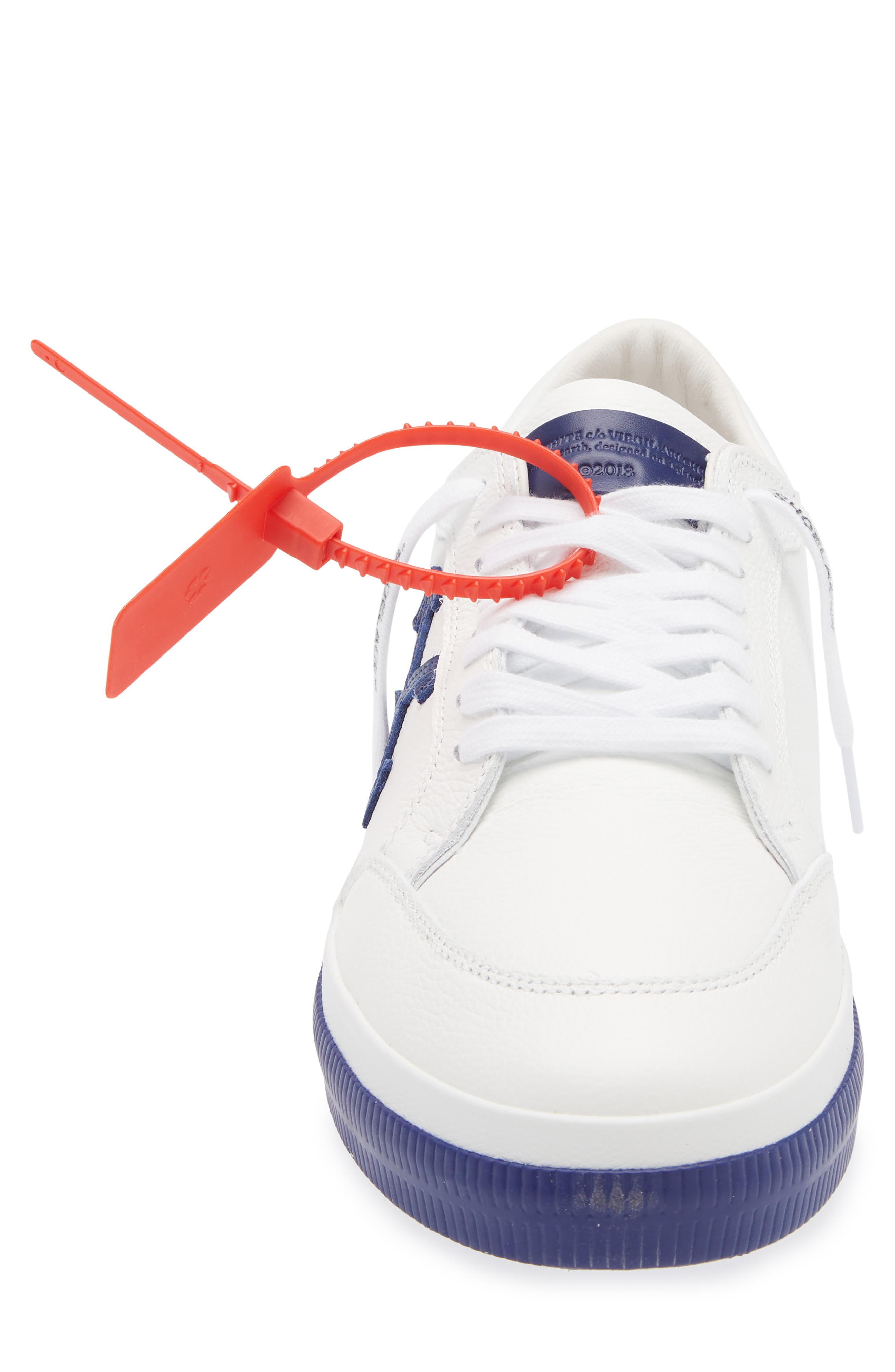 Off-White Vulc Low Cut Sneaker, Alternate, color, White - Medium Blue