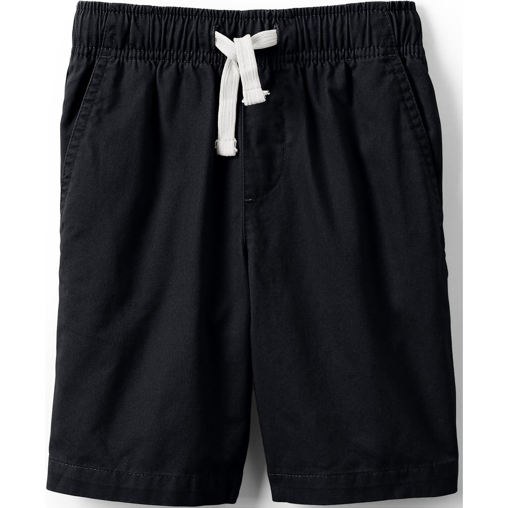 LANDS' END LANDS' END KIDS PULL ON CHAMBRAY ELASTIC WAIST SHORTS