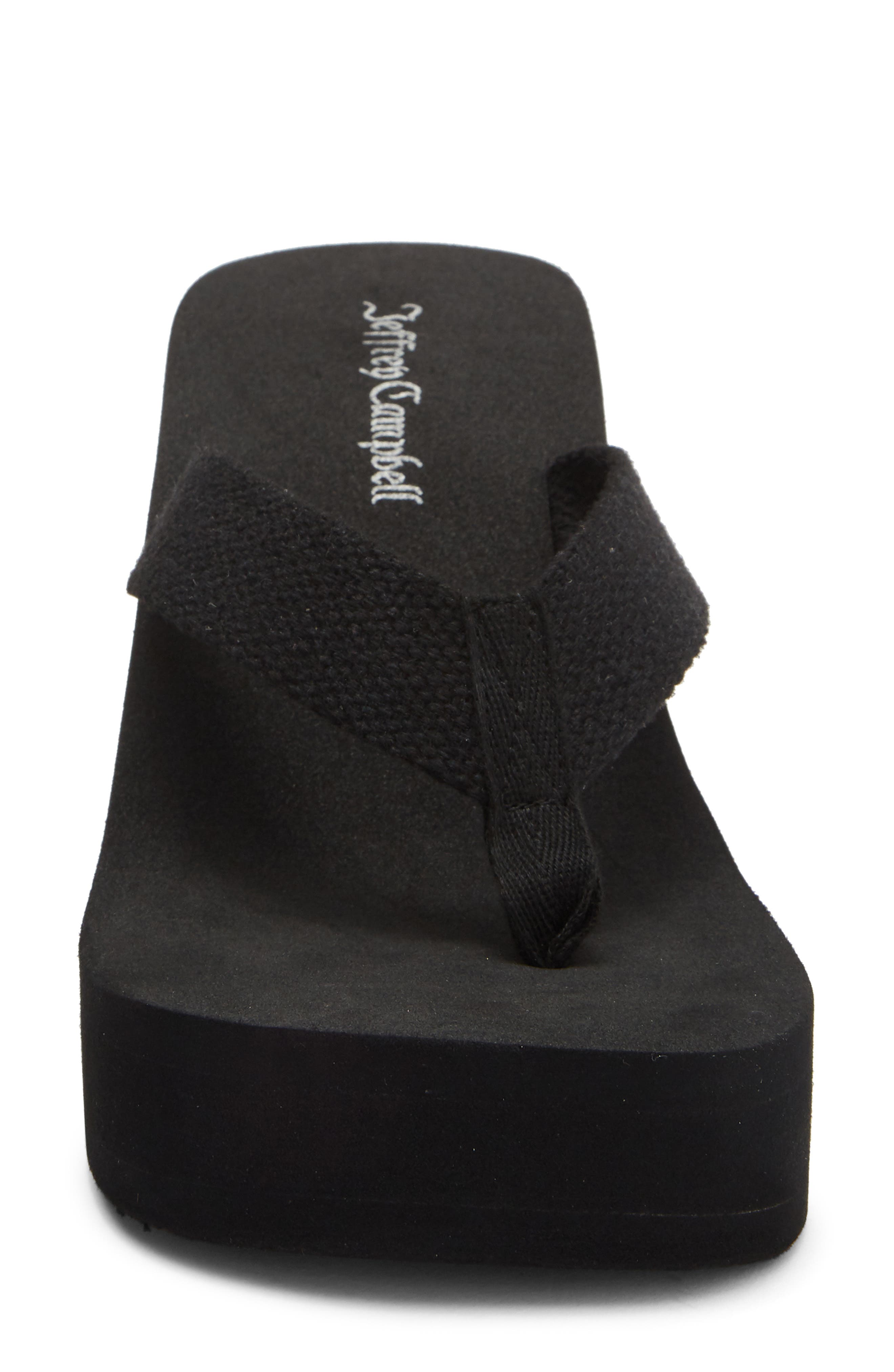 Jeffrey Campbell Astria Platform Wedge Sandal, Alternate, color, Black