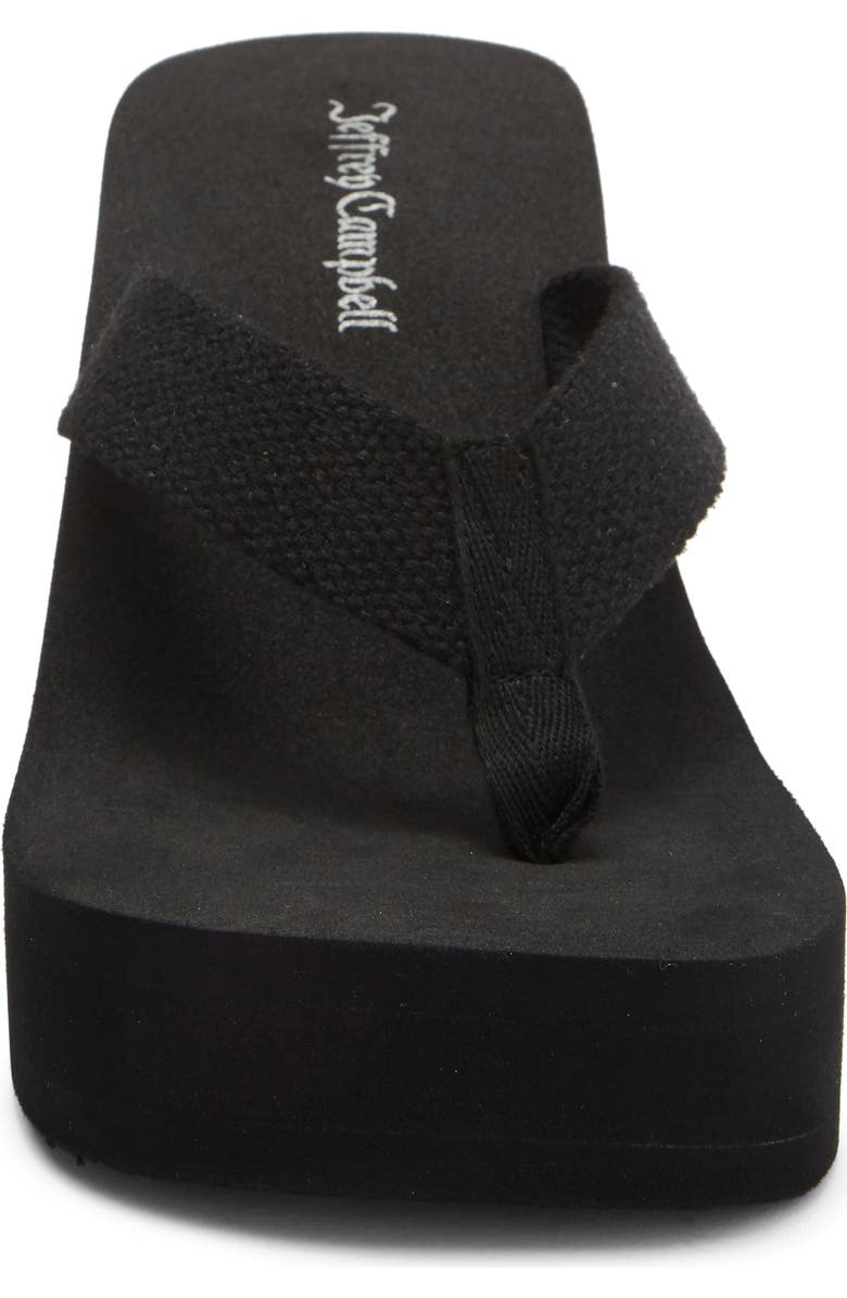 Jeffrey Campbell Astria Platform Wedge Sandal, Alternate, color, Black