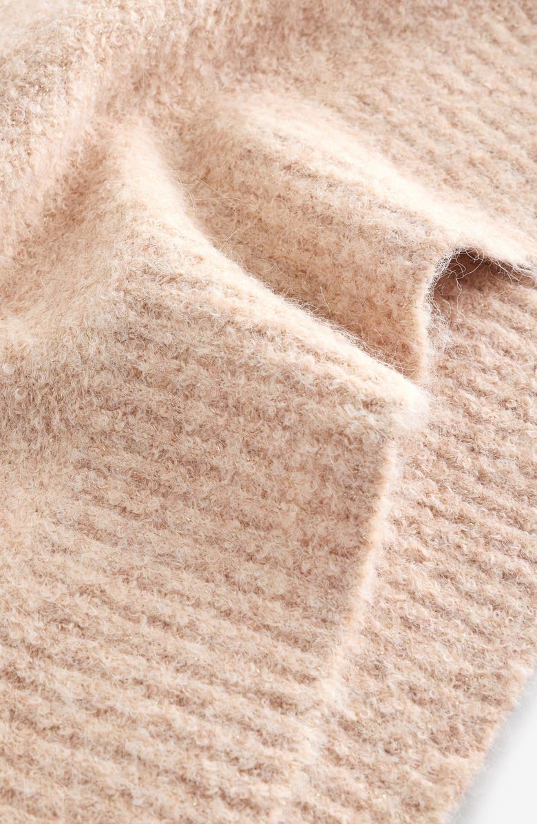 NEXT Kids' Sequin Bow Long Sleeve Sweater Dress, Alternate, color,