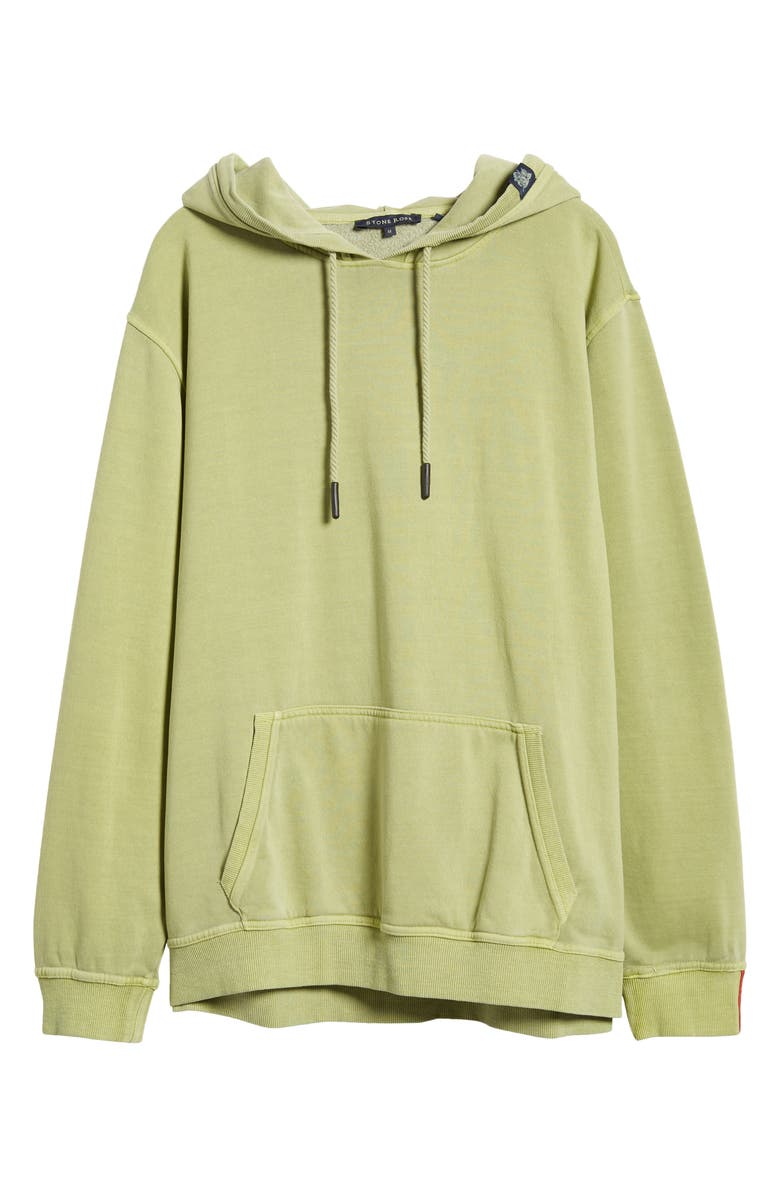 Stone Rose Fleece Hoodie, Alternate, color, Sage