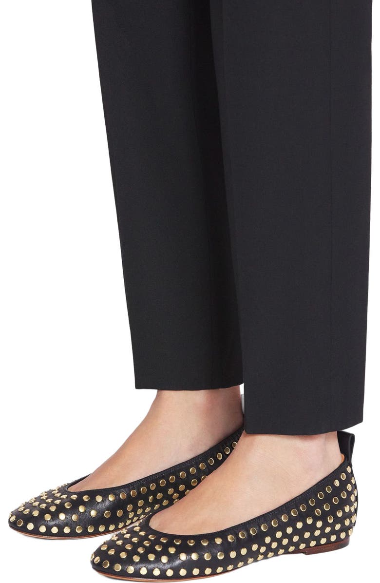 Lanvin THE LEATHER BALLERINA FLAT WITH STUDS, Alternate, color,
