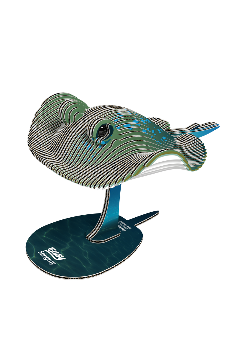 Stingray 3D Puzzle, Alternate, color, No Color