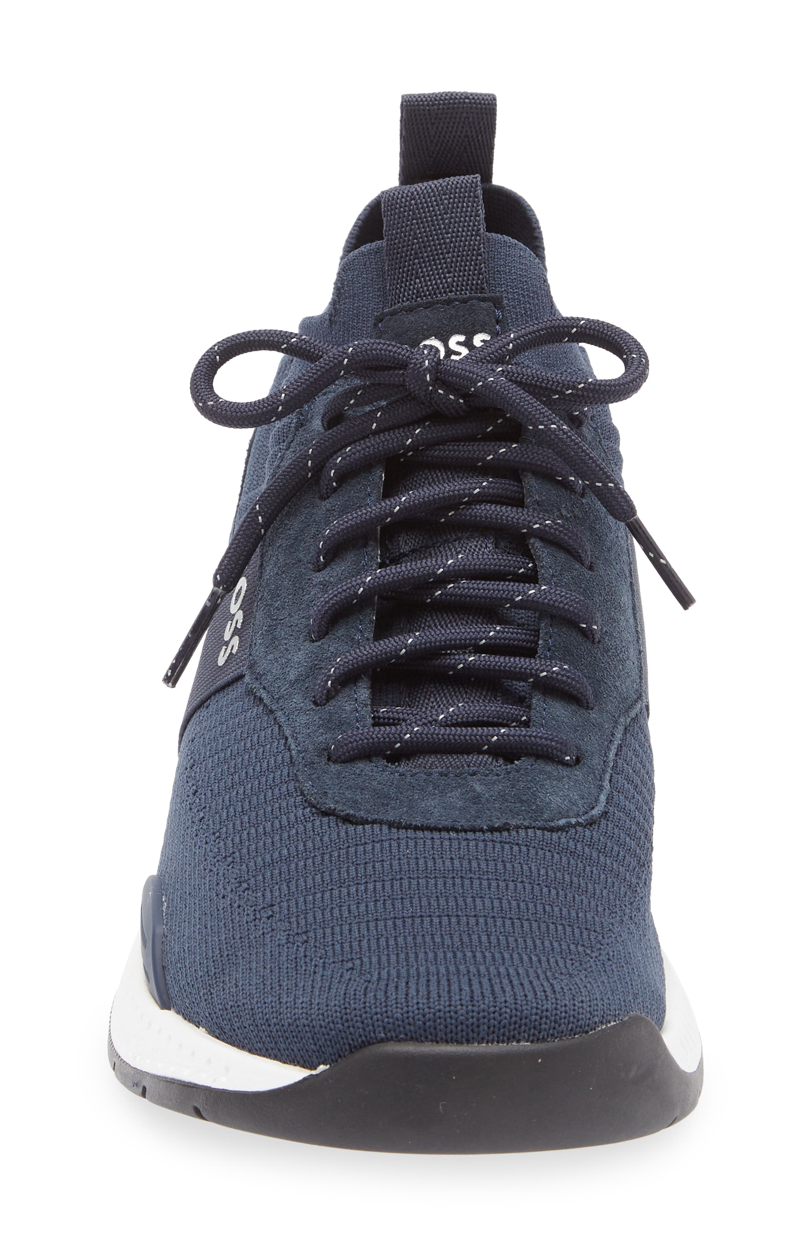 BOSS Titanium Runn Knit Sneaker, Alternate, color, Dk Bu