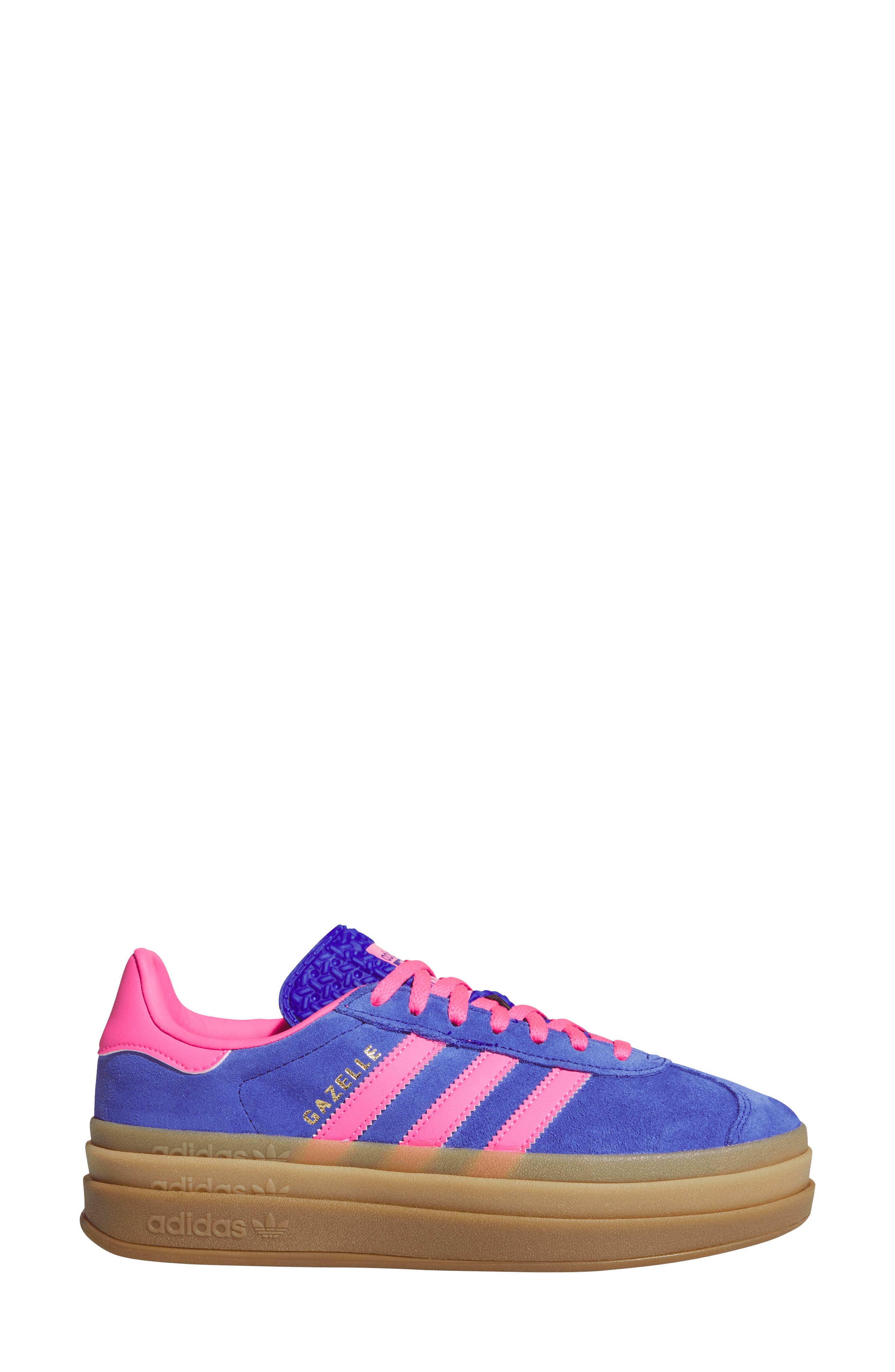 Gazelle Bold Platform Sneaker, Alternate, color, LUCID BLUE/ LUCID PINK/ GOLD