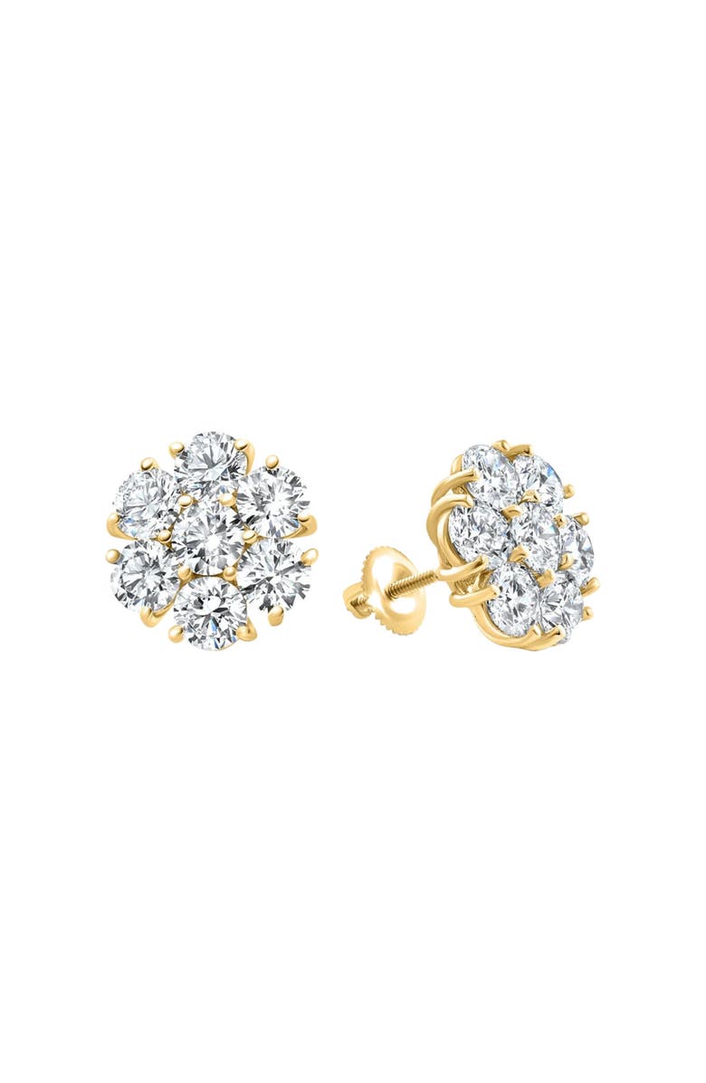 Bliss Diamond 1.00 - 7.00 Ct T.W. Diamond Studs Screw Back Earrings 14k Gold Lab Grown, Alternate, color,