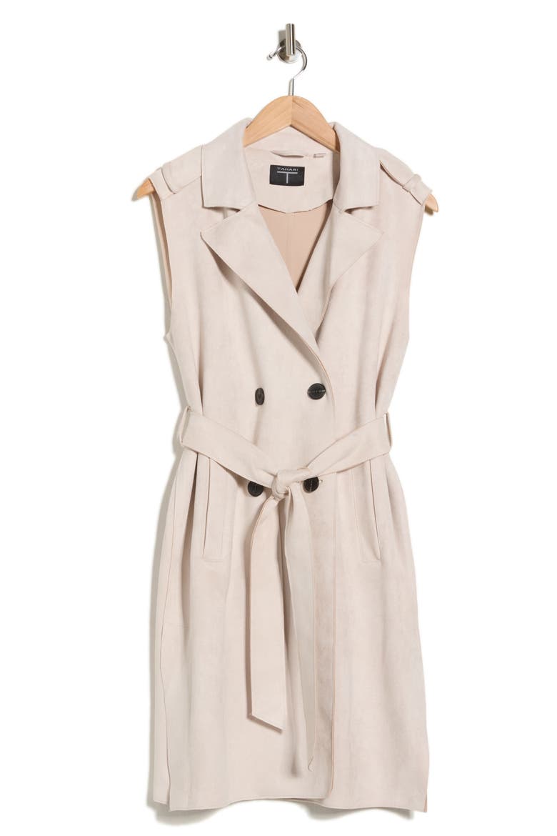 Double Breasted Blazer Vest, Alternate, color, LIGHT STONE