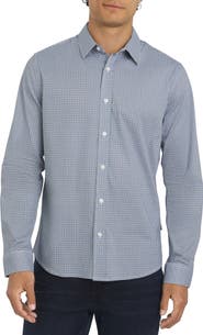 DKNY SPORTSWEAR Jericho Stretch Cotton Button-Up Shirt