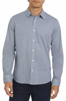 DKNY SPORTSWEAR Jericho Stretch Cotton Button-Up Shirt