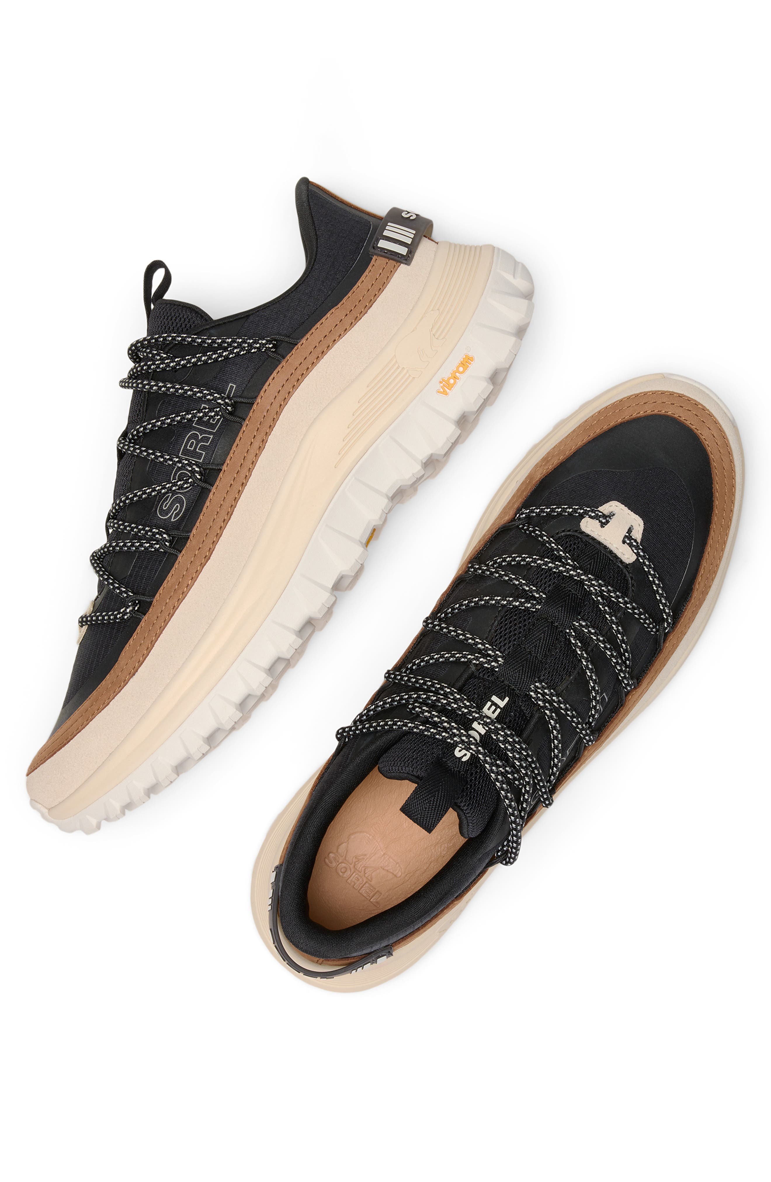 SOREL Callsign Horizon Low Top Sneaker, Alternate, color, Black/ Velvet Tan