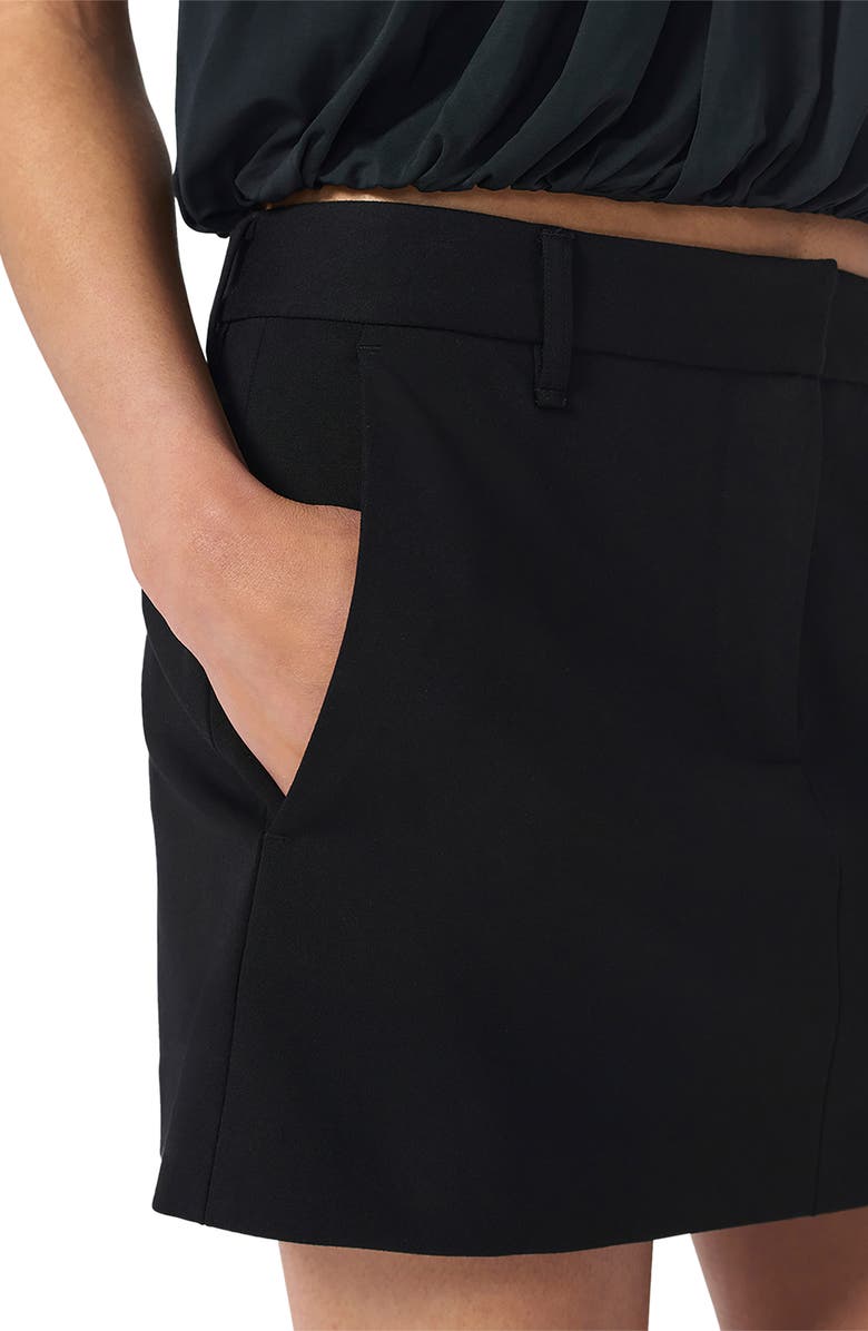 rag & bone Irina Ponte Skort, Alternate, color, Black
