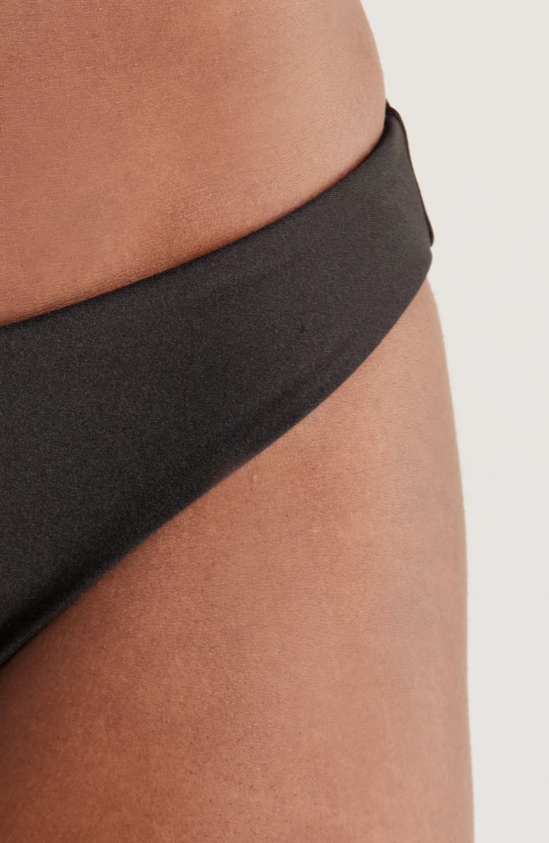 Kulani Kinis Minimalist Bikini Bottoms, Alternate, color, Twilight Black