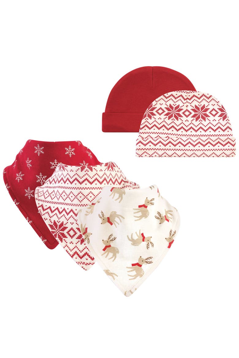 Cotton Comfort Essential Bib & Headwear Options, Main, color, Reindeer