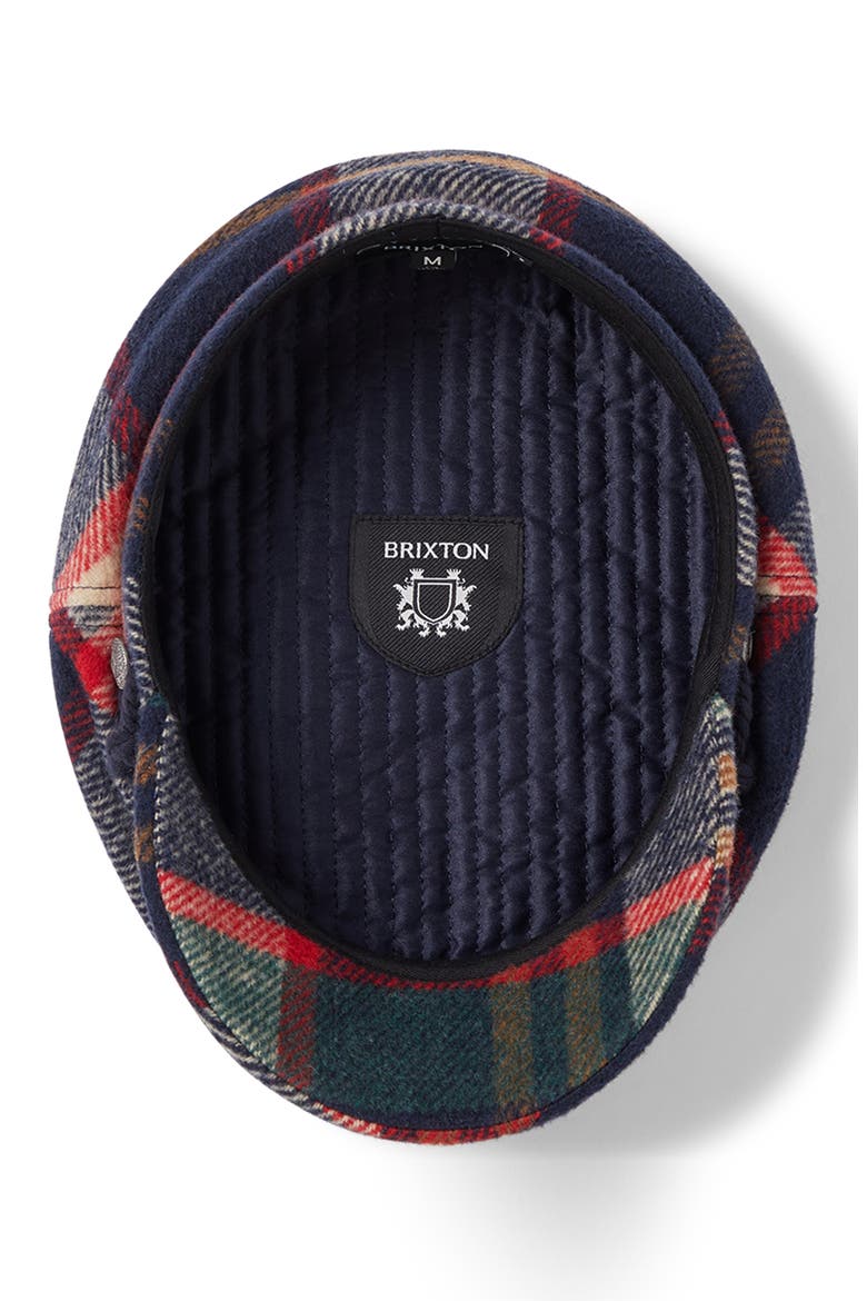 Fiddler Cap, Alternate, color, NAVY GREEN RED CREAM