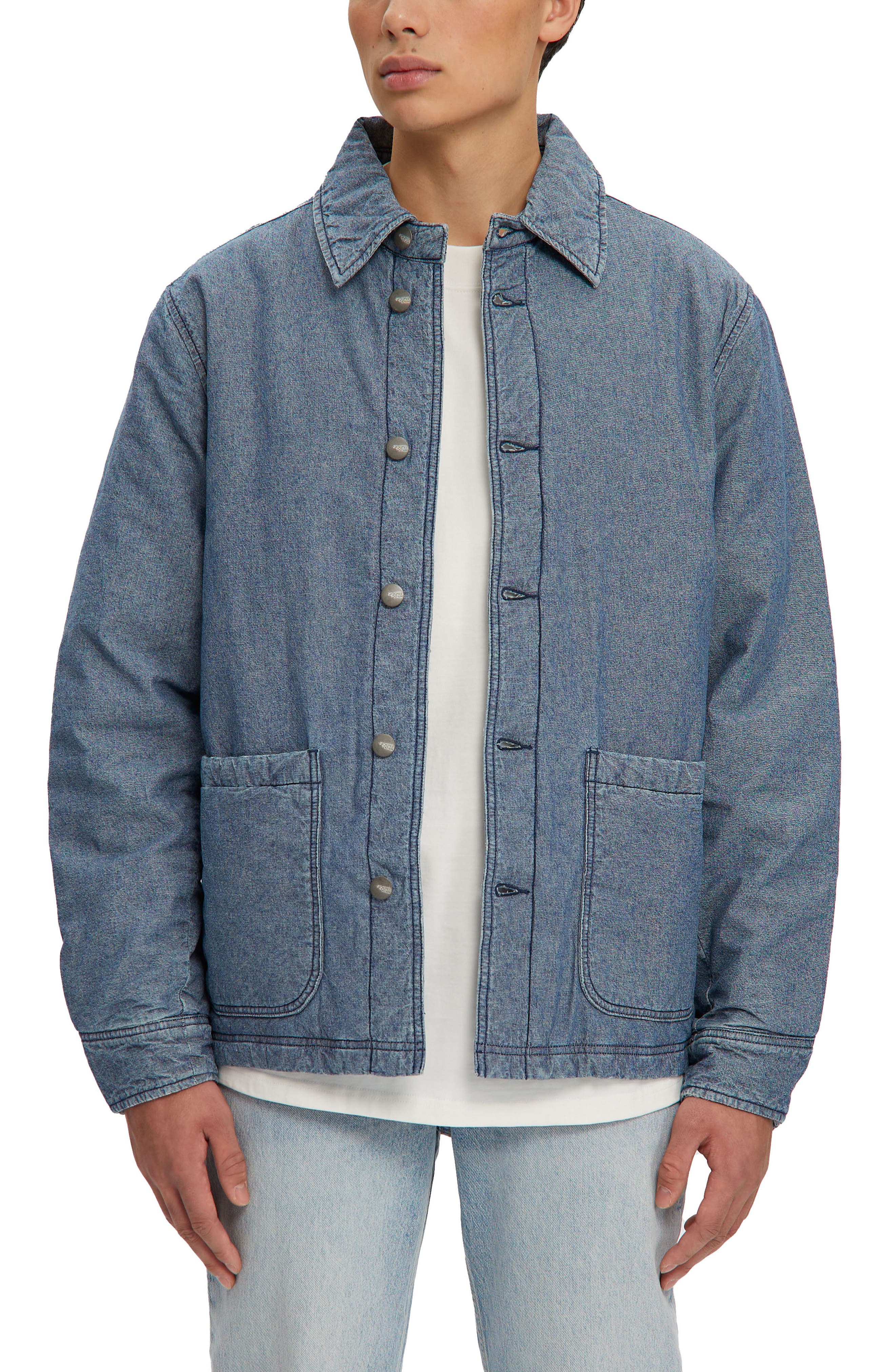 Noize Archie Denim Puffer Shirt Jacket