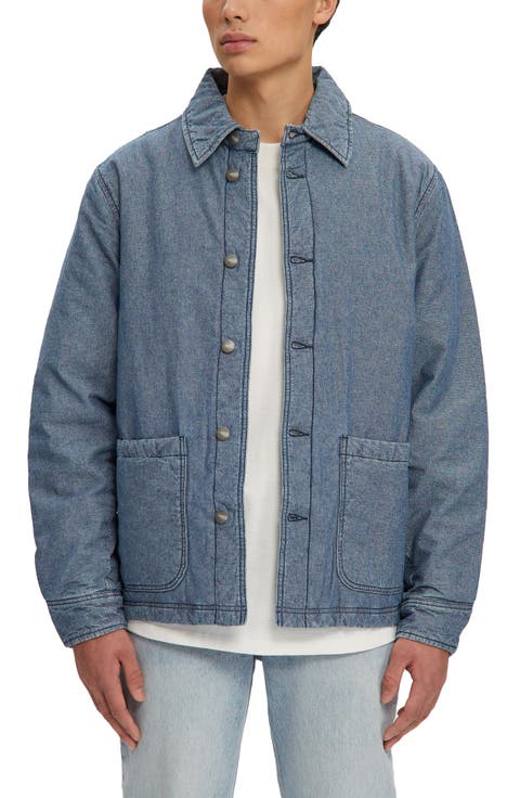 Archie Denim Puffer Shirt Jacket