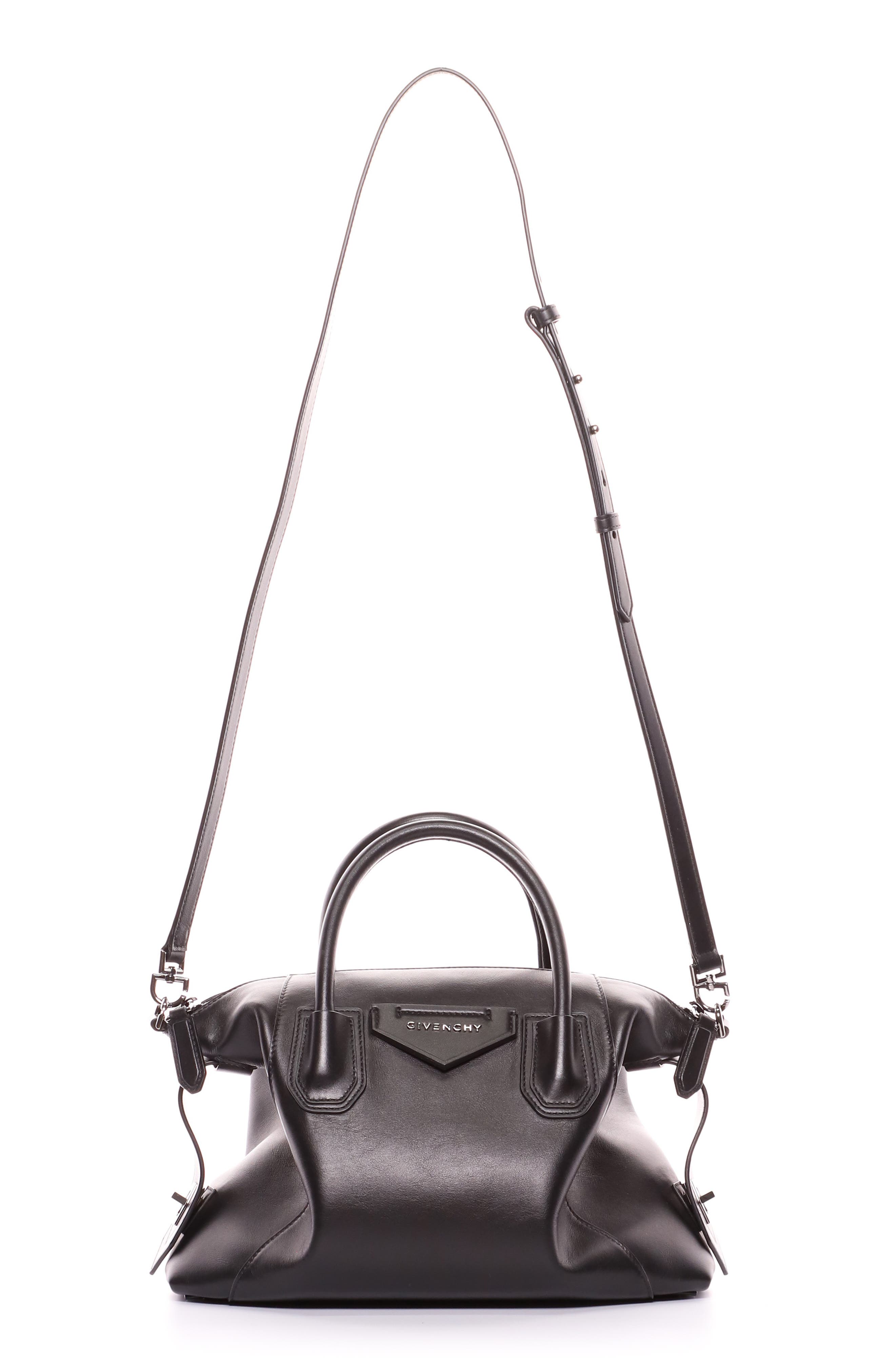Givenchy Small Antigona Soft Leather Satchel, Main, color, 