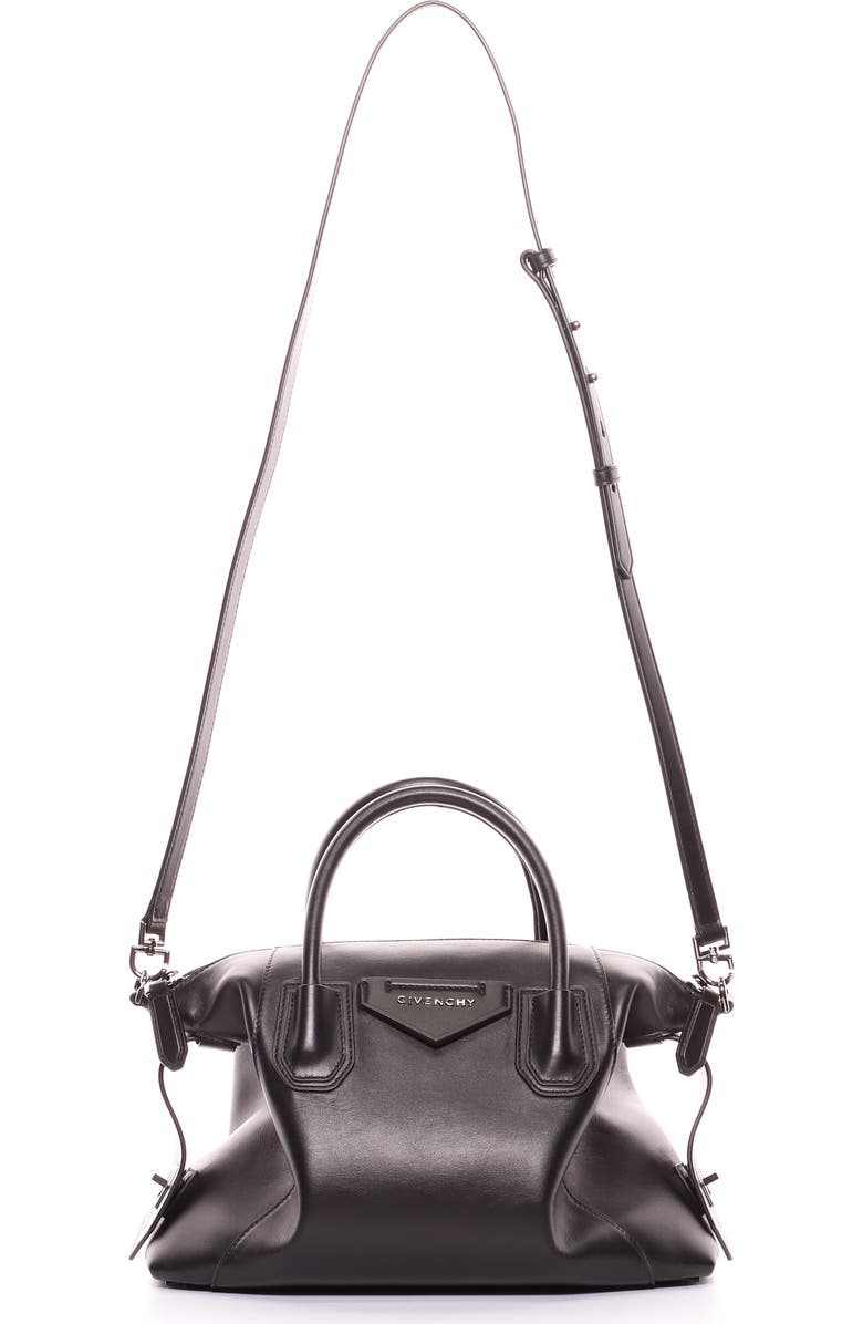 Givenchy Small Antigona Soft Leather Satchel, Main, color,