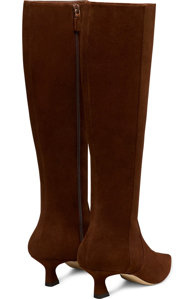 Stuart Weitzman Vinnie Zip Boot 50, Alternate, color, Deep Coffee