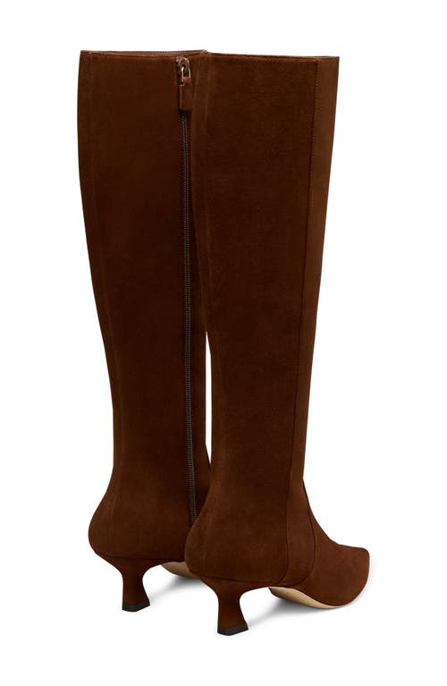 Stuart Weitzman Vinnie Zip Boot 50 In Brown