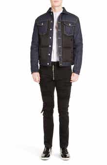 Dsquared2 Mixed Media Quilted Denim Jacket