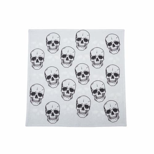 C & F Home C&f Home Skully Napkin Set Of 6 In Black