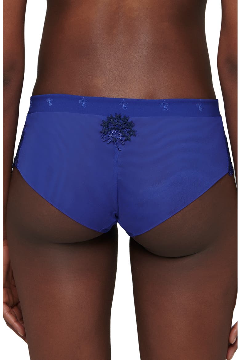 Wish Embroidered Boyshorts, Alternate, color, ELECTRIC BLUE