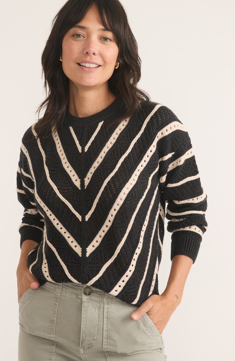 Marine Layer Brooke Textured Oversize Sweater, Alternate, color, Charcoal