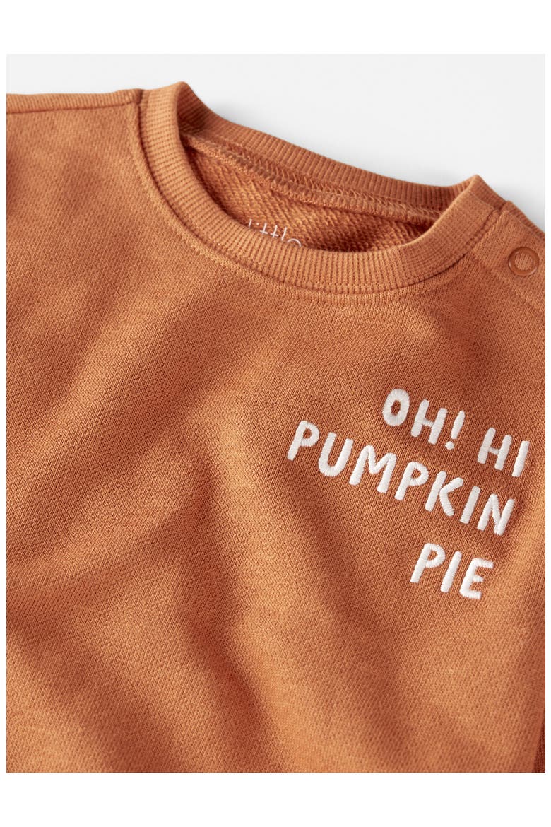 Oh Hi Pumpkin Pie Organic Cotton Bubble Bodysuit, Alternate, color, LP OH HI ORANGE