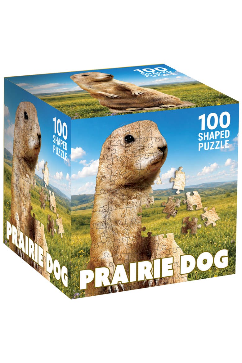 Prairie Dog 100 Piece Shaped Puzzle, Main, color, Multicolor