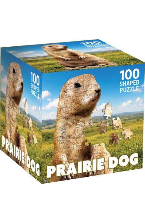 Prairie Dog 100 Piece Shaped Puzzle