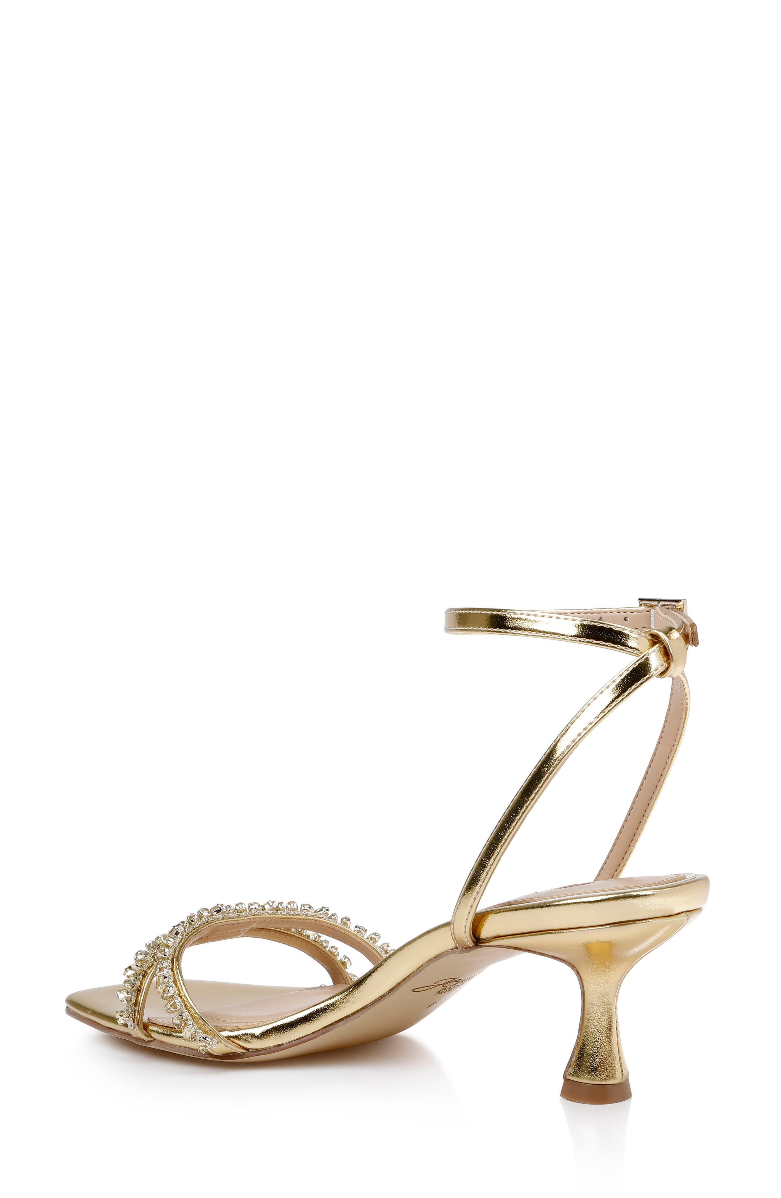 Nayla Ankle Strap Sandal, Alternate, color, GOLD METALLIC