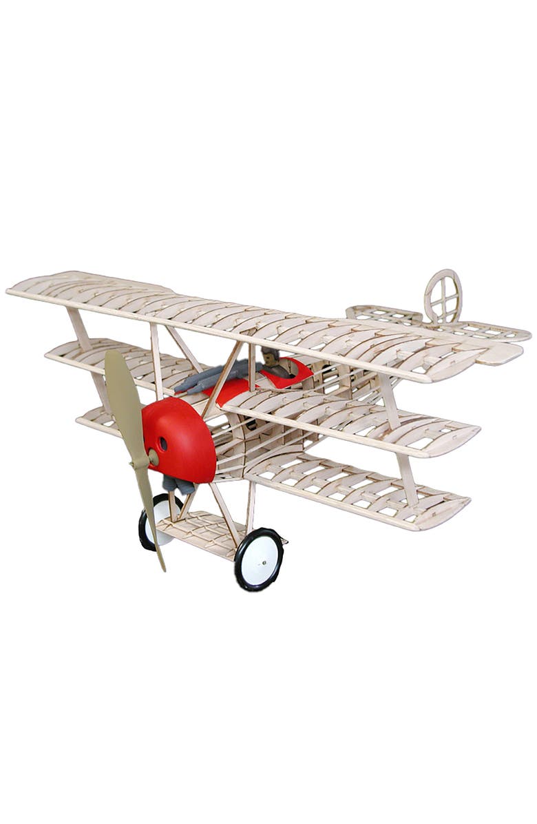 Guillow's Fokker DR1 Triplane Laser Cut Model Kit, Alternate, color, Multicolored