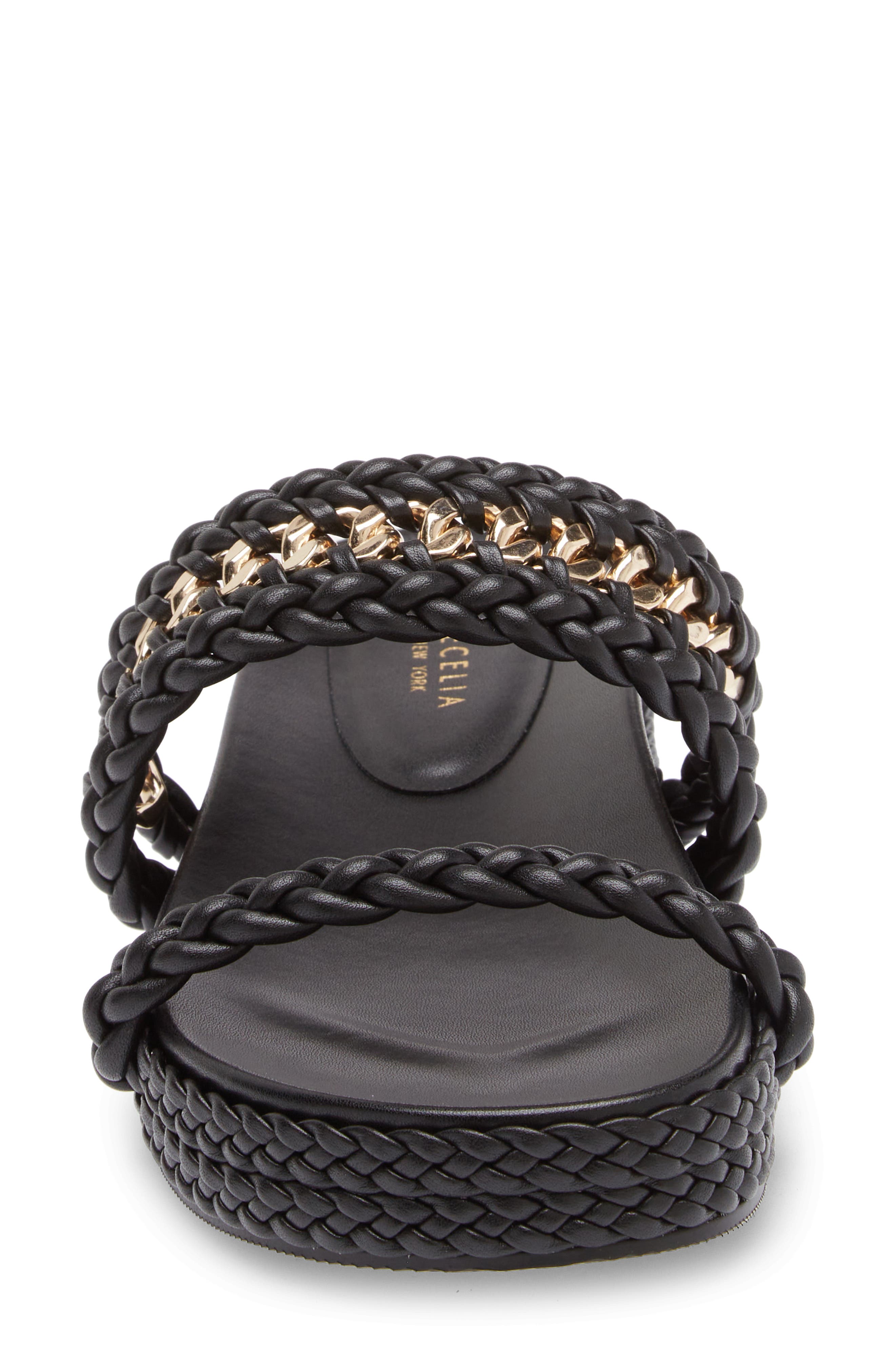 Cecelia New York Penny Braided Slide Sandal, Alternate, color, 