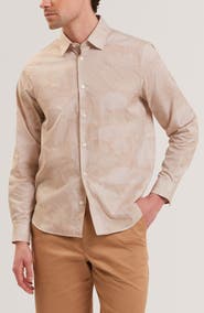 Ted Baker Ocania Regular Fit Floral Cotton Button-Up Shirt