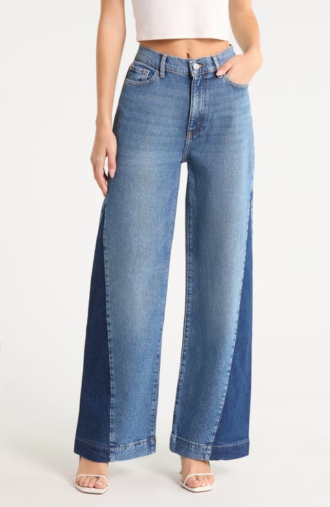 NCE High Waist Wide Leg Jeans