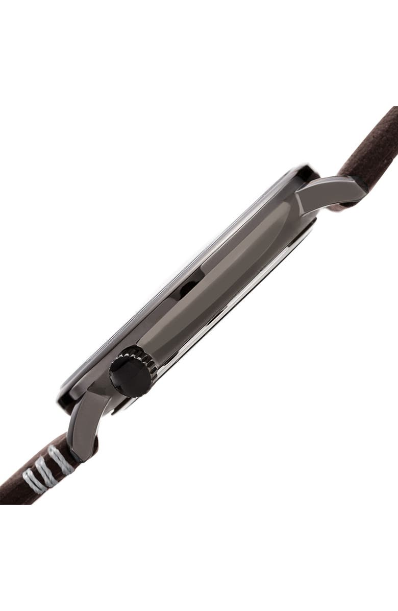 Bruno Magli Men's Roma Moderna Leather Strap Watch, 43mm, Main, color, 