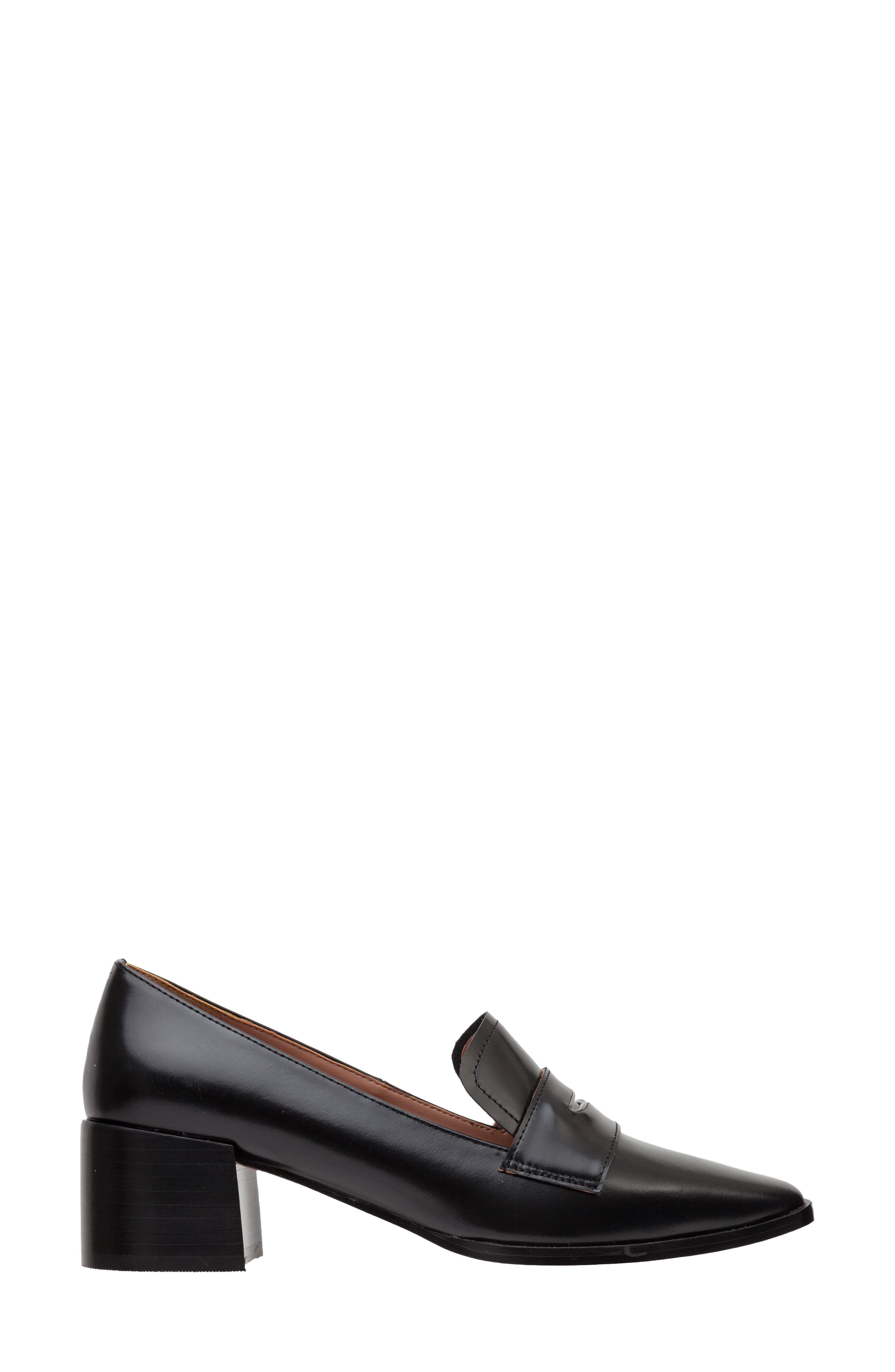 Linea Paolo Miramar Penny Loafer Pump, Alternate, color, Black