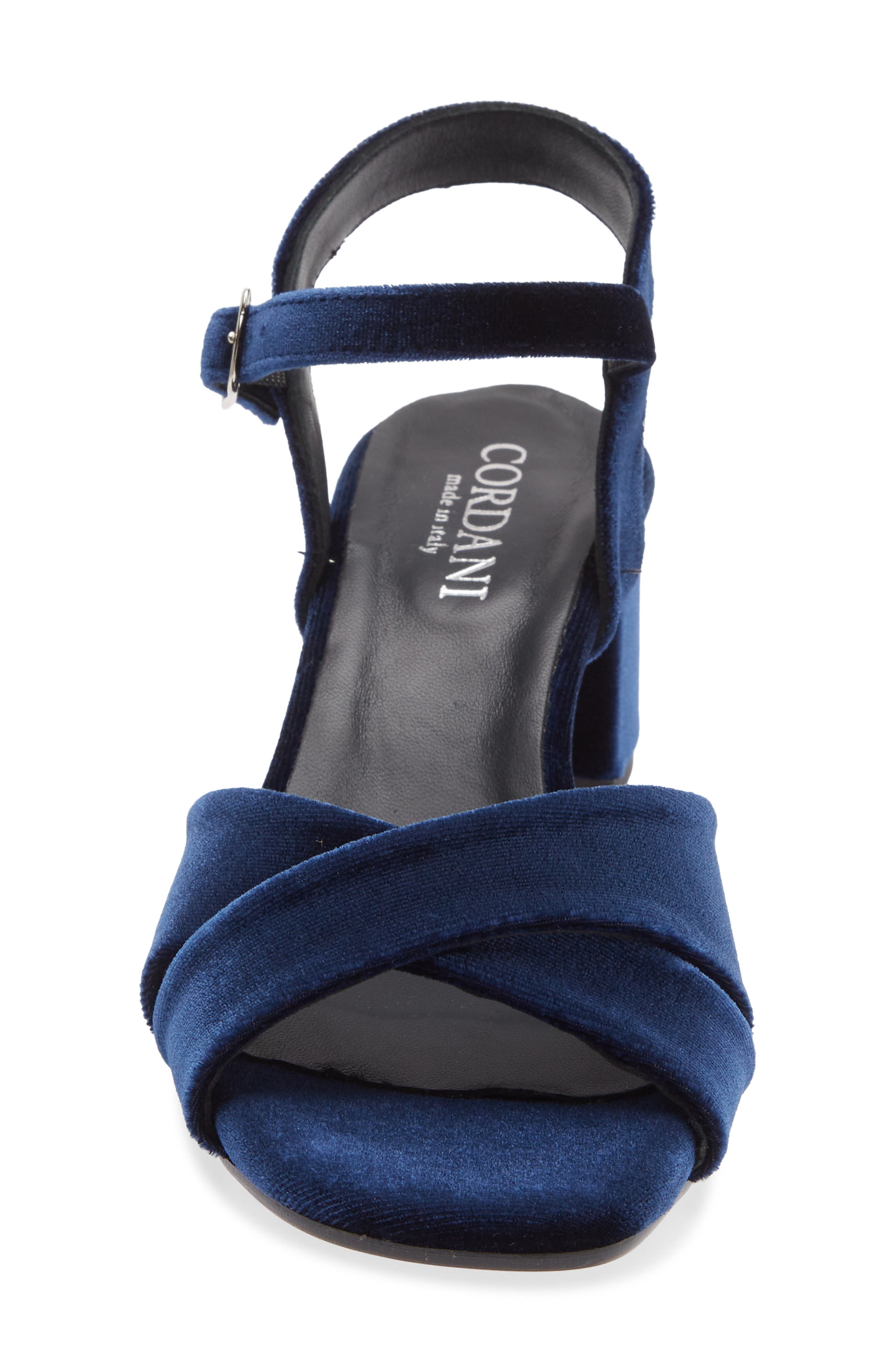Ilaria Block Heel Sandal, Alternate, color, VELLUTO BLUE