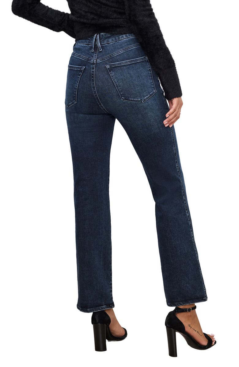 Good American Always Fits Good Curve Crop Straight Leg Jeans, Alternate, color,