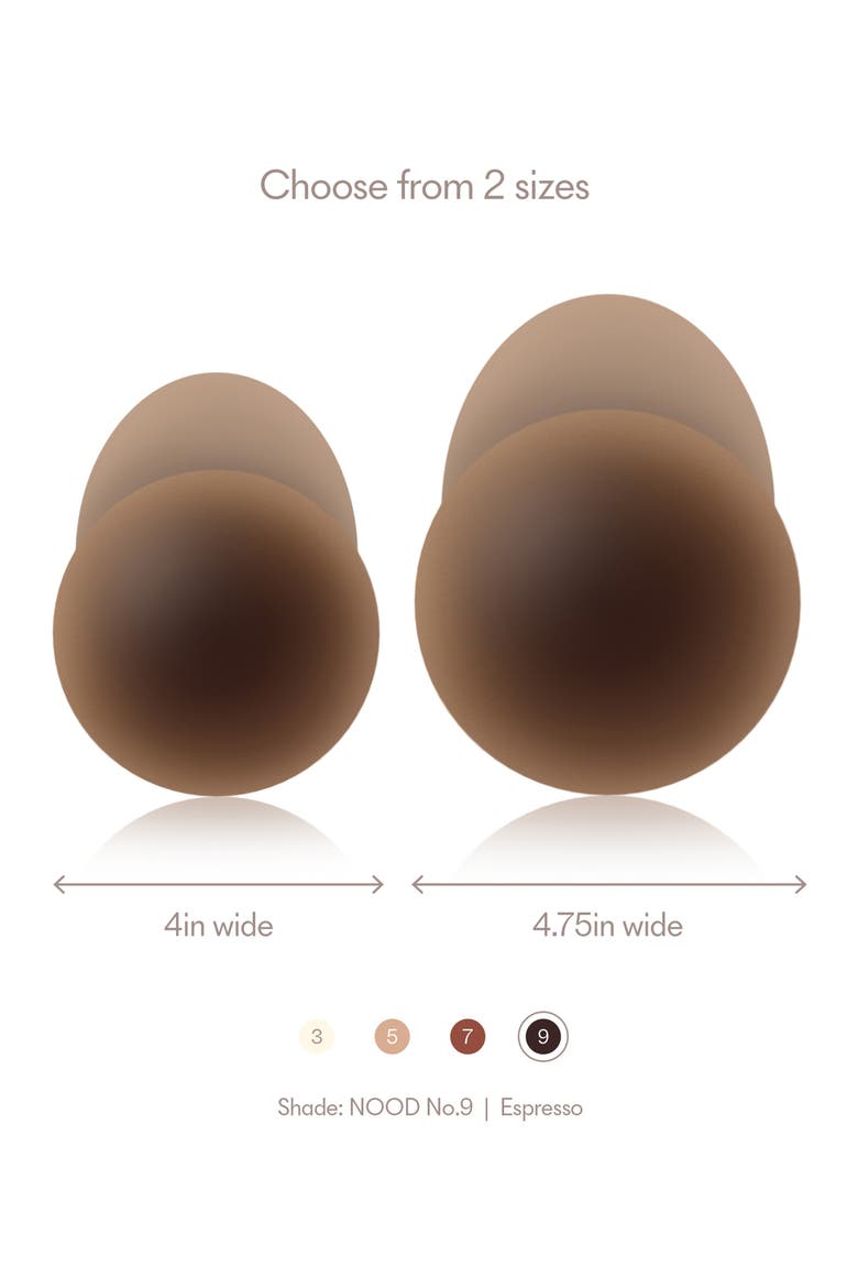 No-Show Extra Lift Reusable Nipple Covers, Alternate, color, NO.9 COFFEE