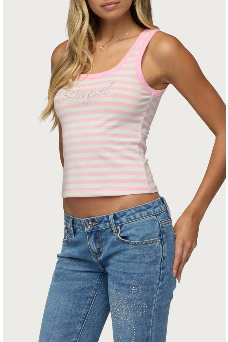 Angel Glow Rhinestone Striped Tank, Alternate, color, LIGHT-PINK-AND-WHITE