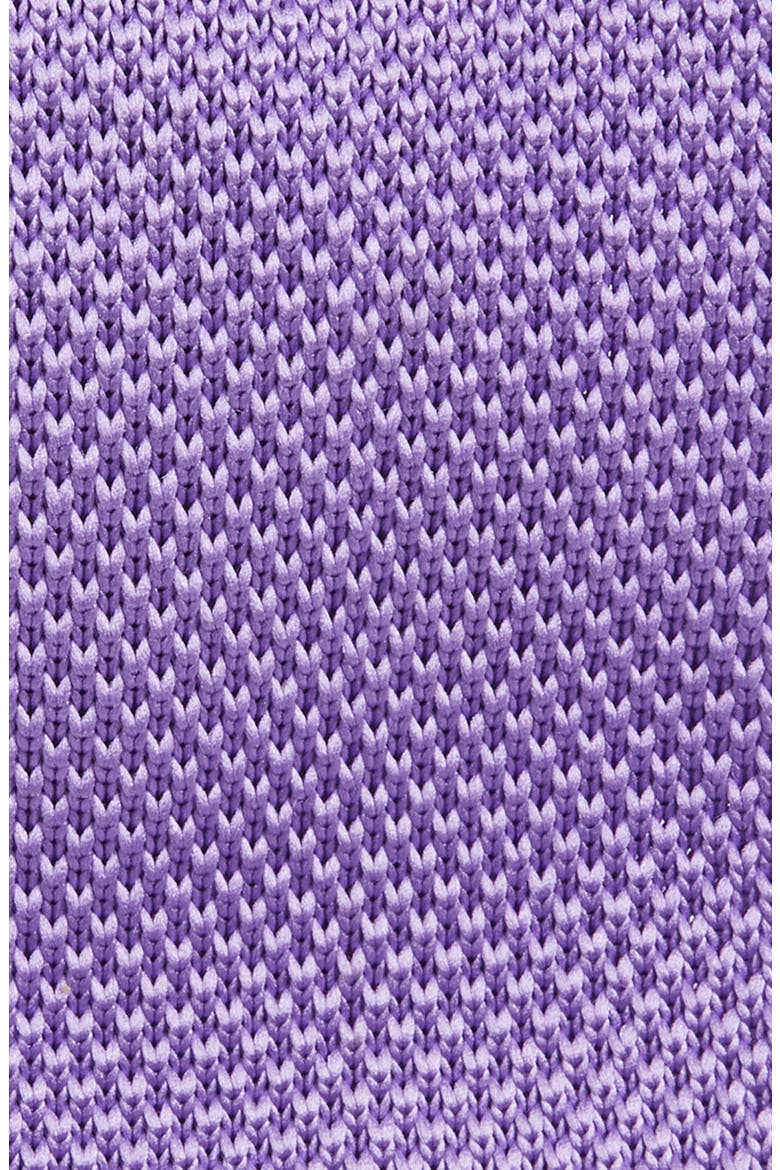 Lavender Knit Silk Tie, Alternate, color, LAVENDER