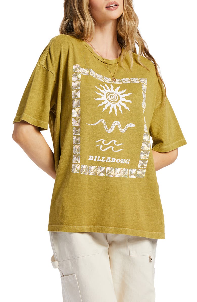 Billabong Spirit Inside Oversize Cotton Graphic T-Shirt, Main, color,