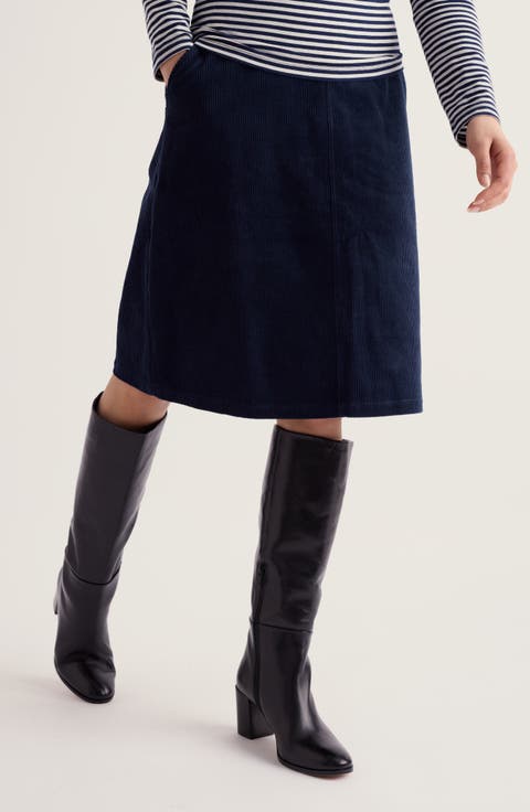Dovetail Organic Cotton Corduroy Skirt