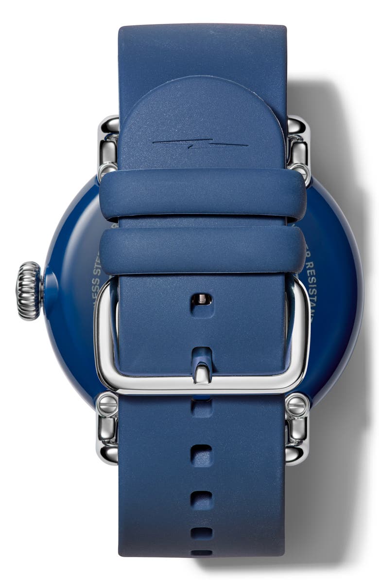 Shinola Detrola The Wolverine Silicone Strap Watch, 43mm, Alternate, color, 