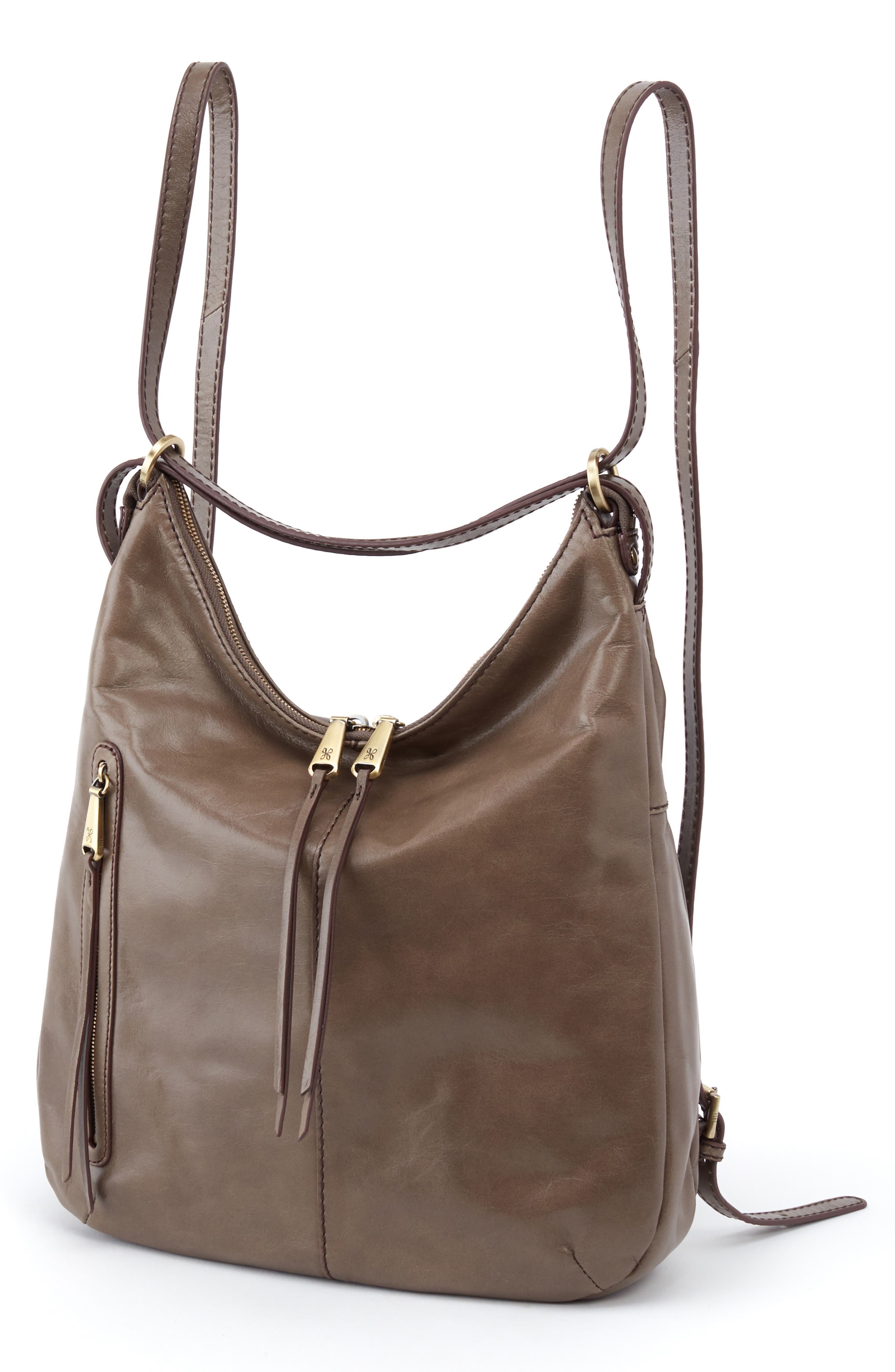HOBO Merrin Leather Backpack, Main, color, 